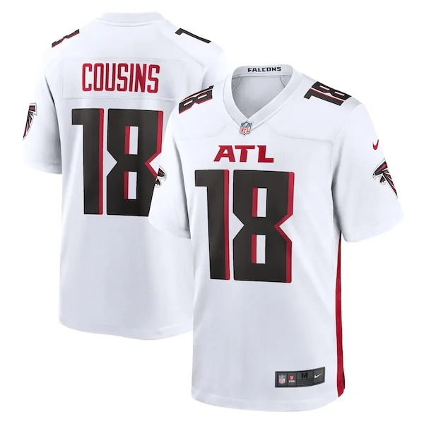 None Kirk Cousins Game Jersey - White | NFL Player Jersey | NFL Footba