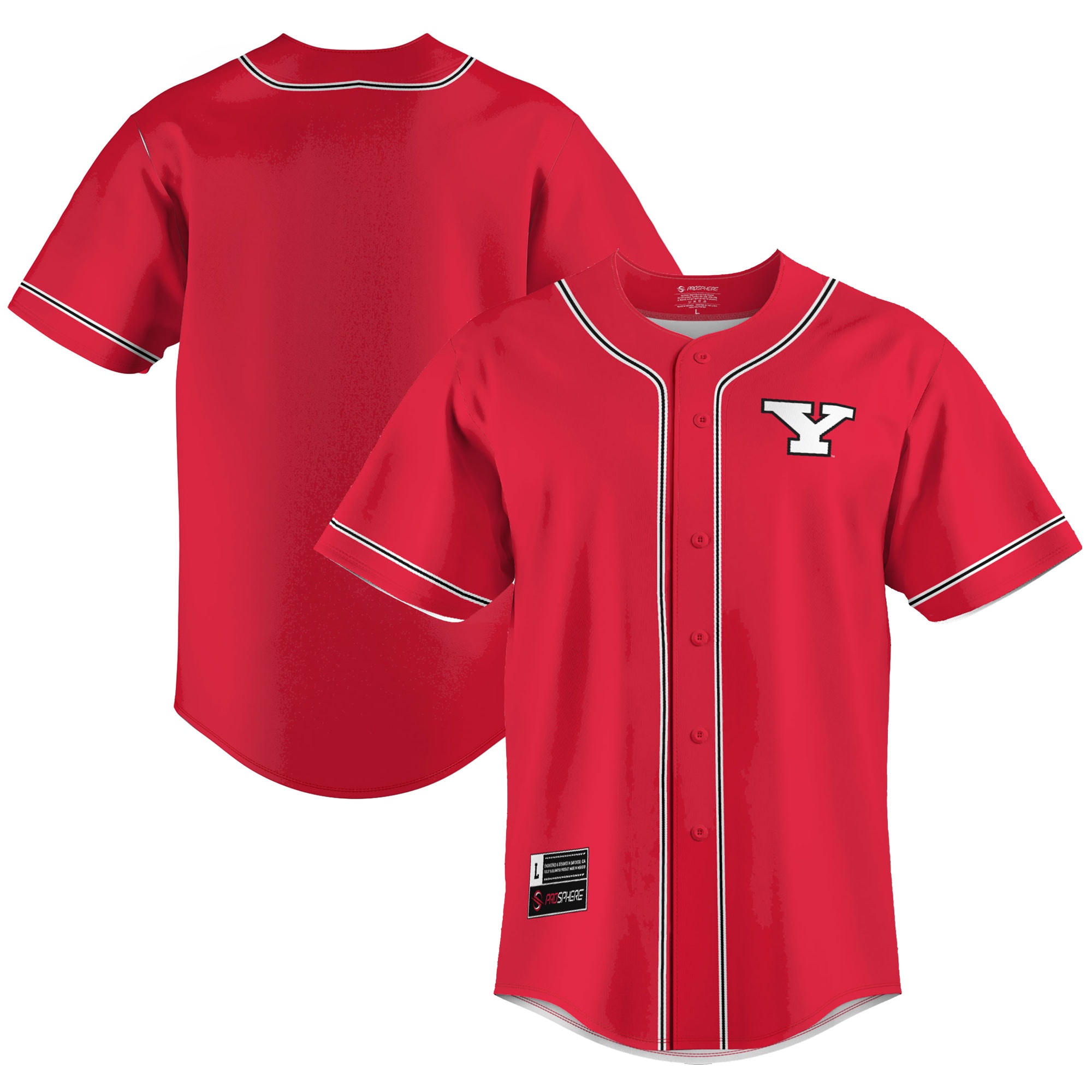 [DDG] Women's Youngstown State Penguins GameDay Greats Lightweight Baseball Jersey - Red