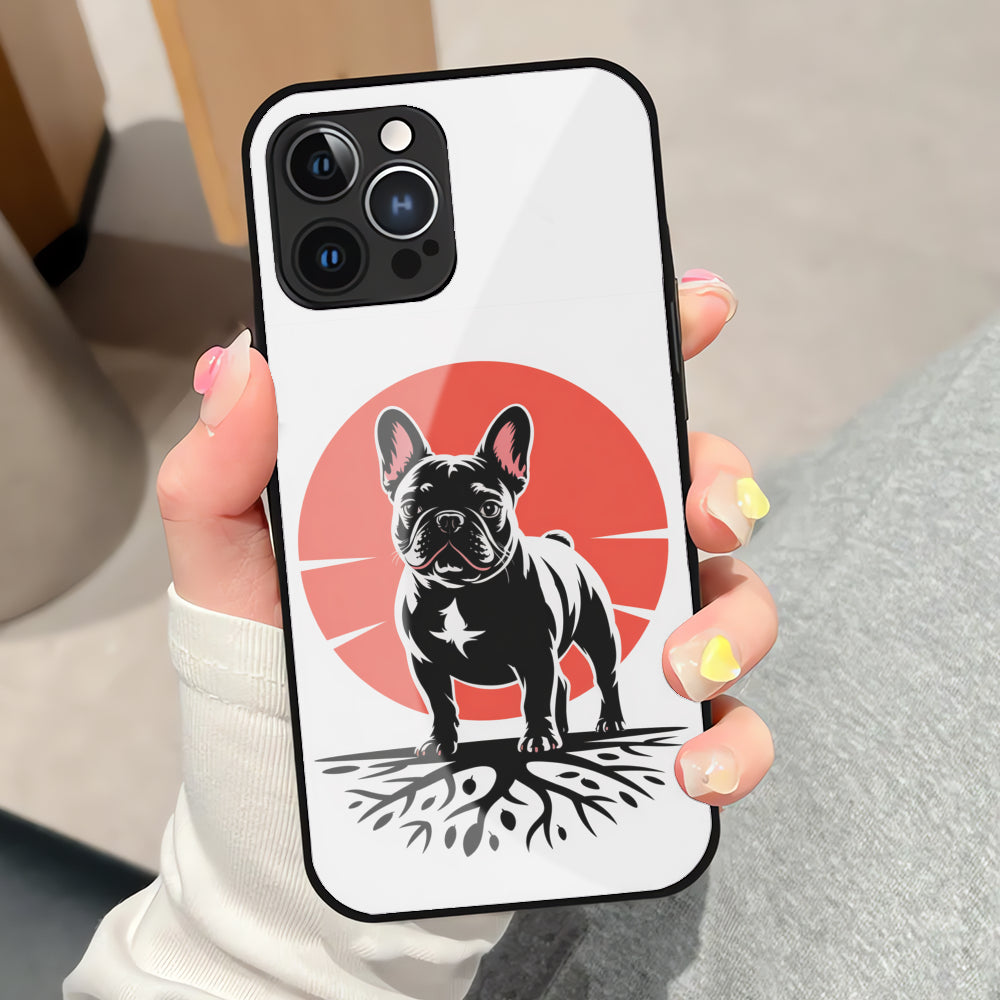 Frenchie-Fan Willow - Iphone & Samsung Glass Case for Casual Outings