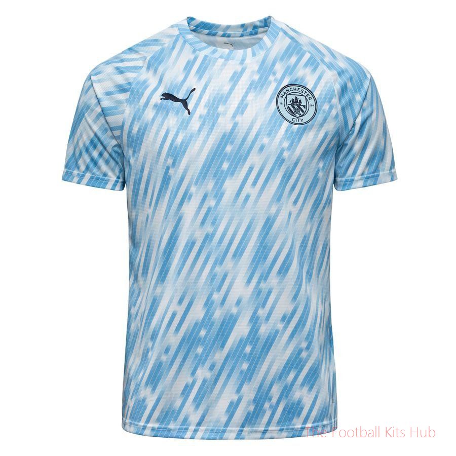 Manchester City Training T-Shirt Pre Match - Silver Sky