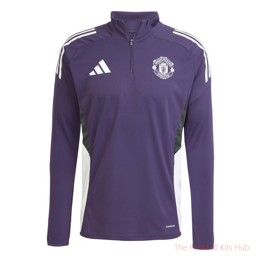 Manchester United Training Shirt Tiro 25 - Aurora Plum/White/Black