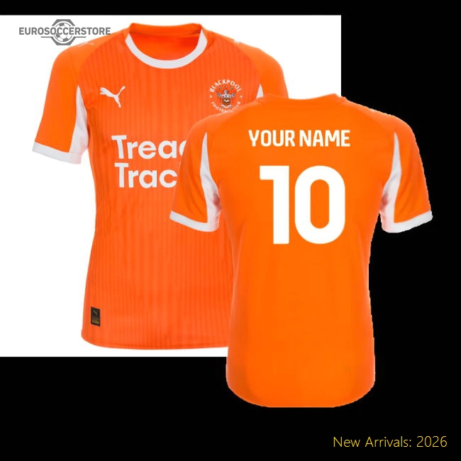 Personalised Blackpool Football Shirts Children 2025 Home Jersey Jersey