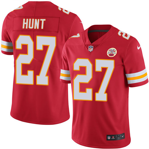 Authentic KC Chiefs NFL #27 Kareem Hunt Limited Red Jersey - Fan Ap...
