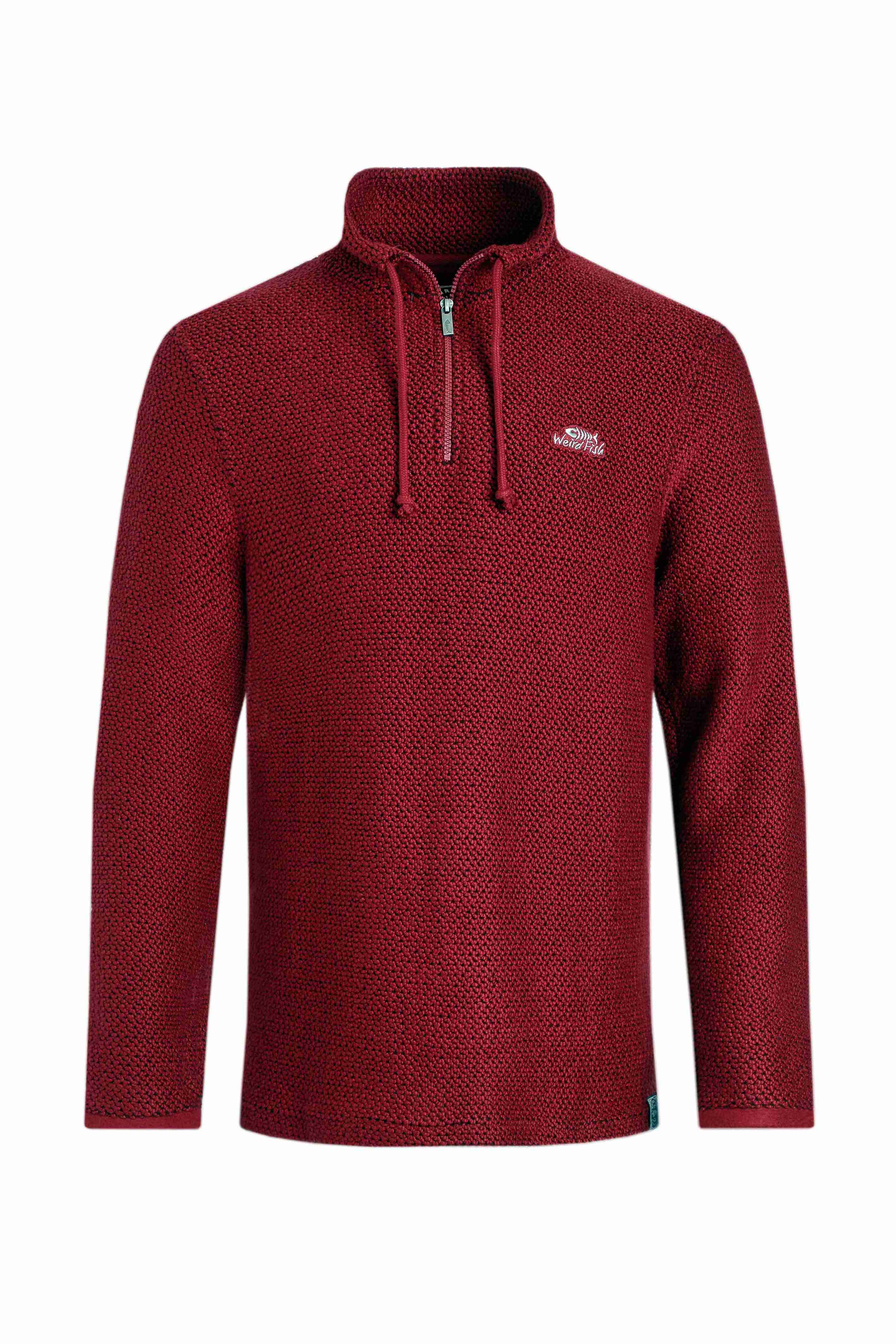 Cruiser 1/4 Zip Macaroni Sweatshirt Garnet