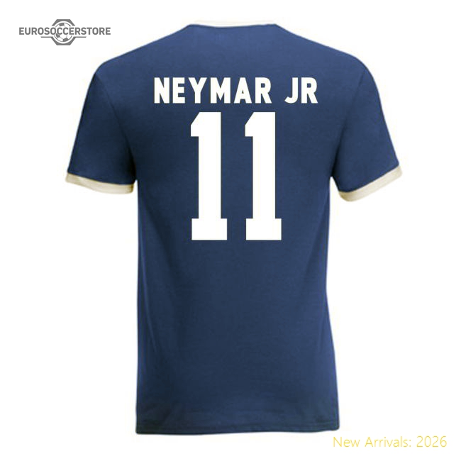 Neymar Brazil Ringer Tee (blue)