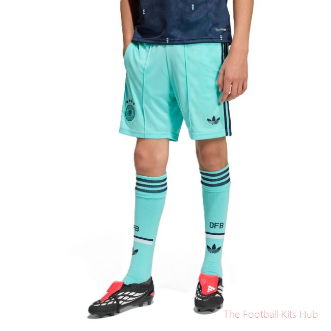 2026-2027 Germany Away Shorts (Flash Aqua) - Kids