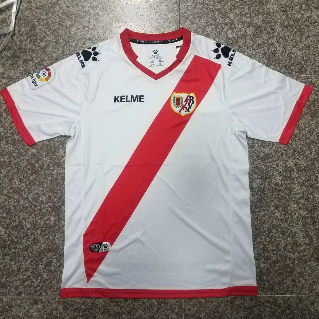 Official Rayo Vallecano Home 201718 Soccer Jersey Shirt