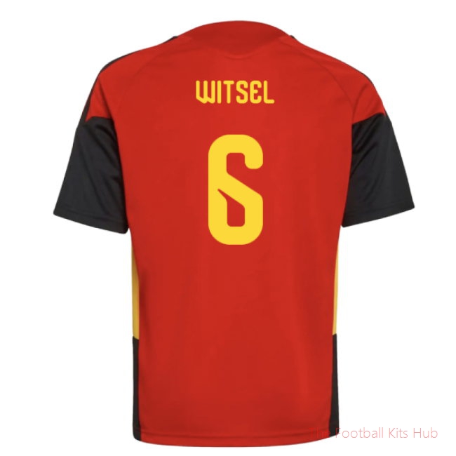 [JED] 2026/27 Belgium Training Jersey (Red) - Kids (Witsel 6)