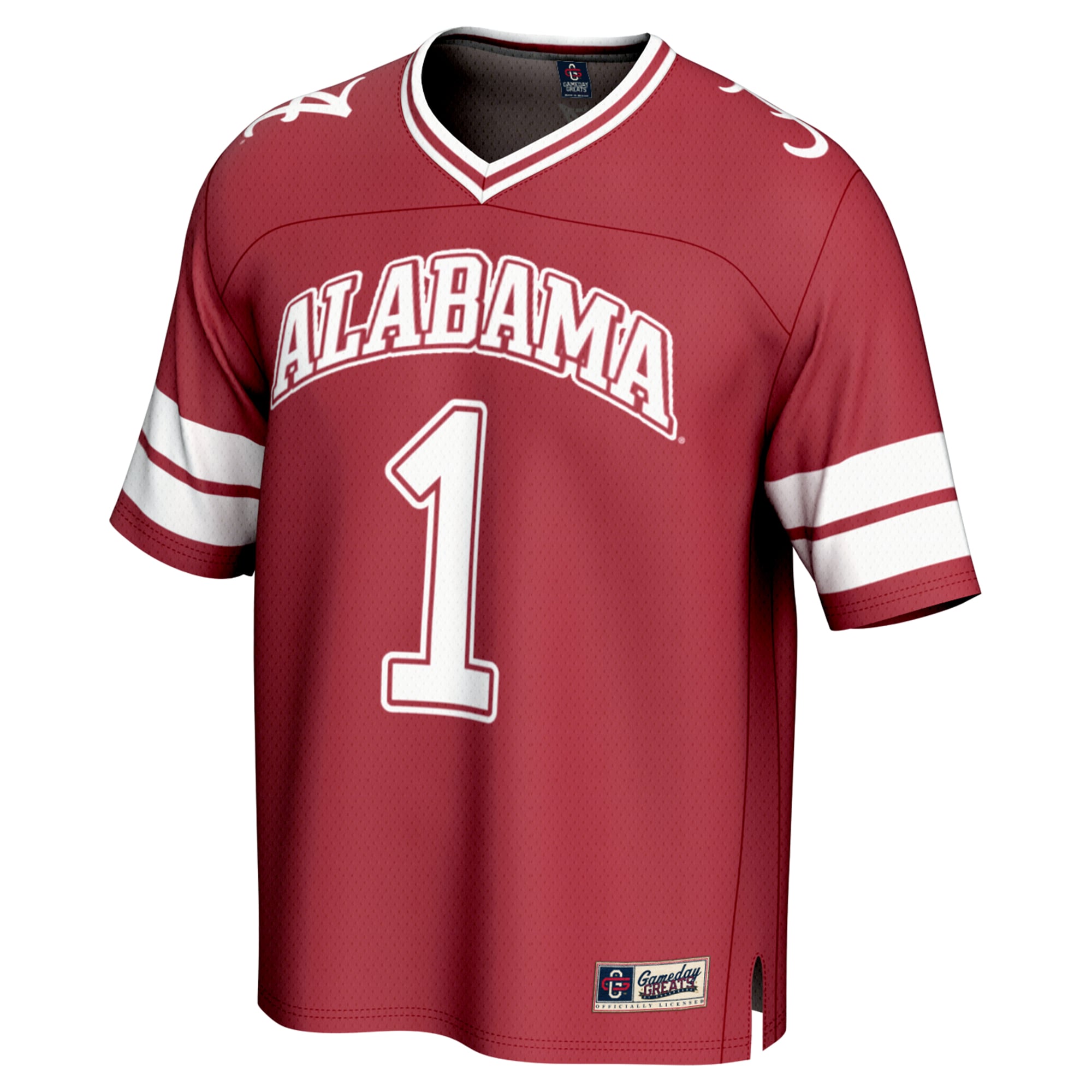 Youth #1 Crimson Alabama Crimson Tide Lightweight Collegiate Football Fashion Jersey