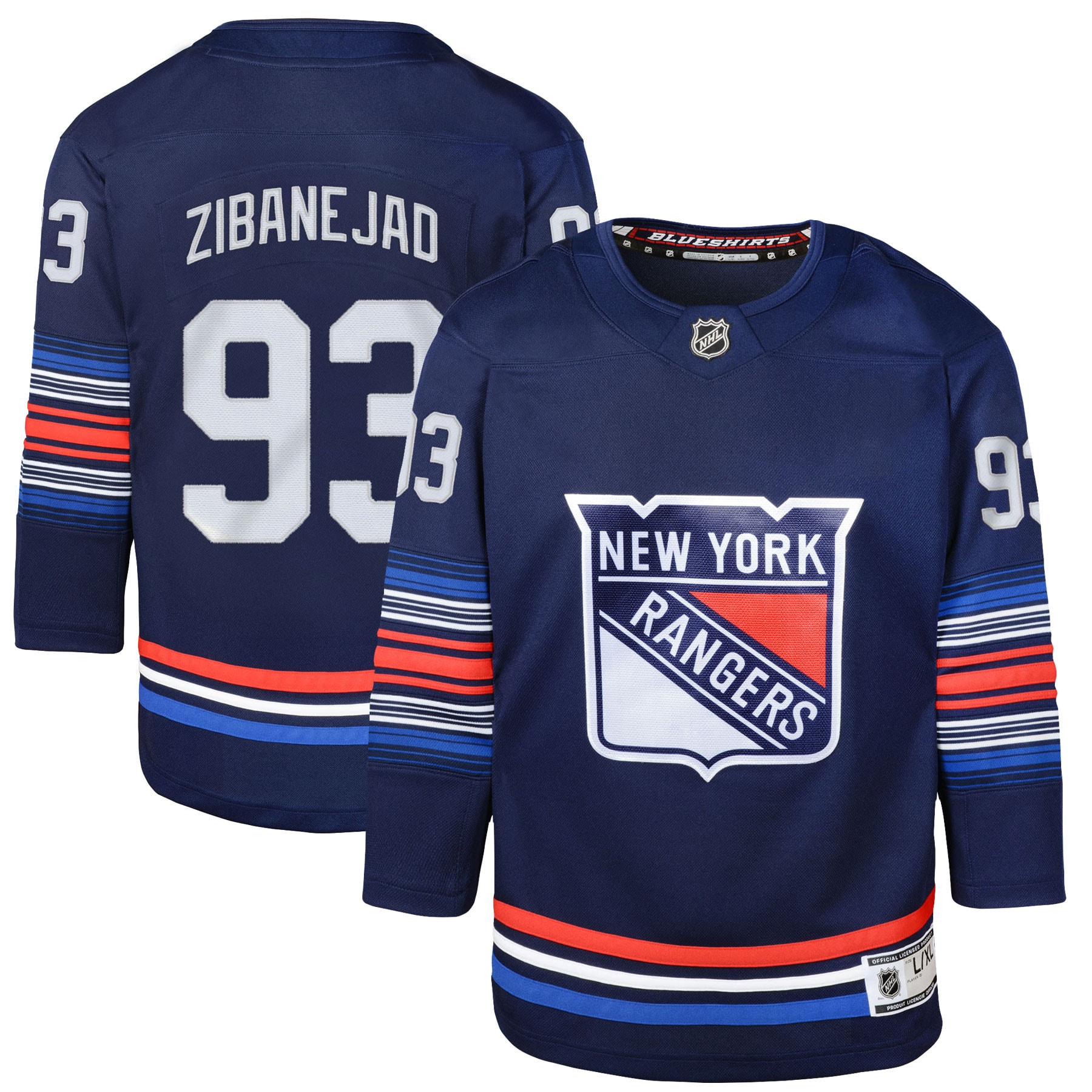 [SJH] Women's Mika Zibanejad New York Rangers Alternate Premier Player Jersey - Navy