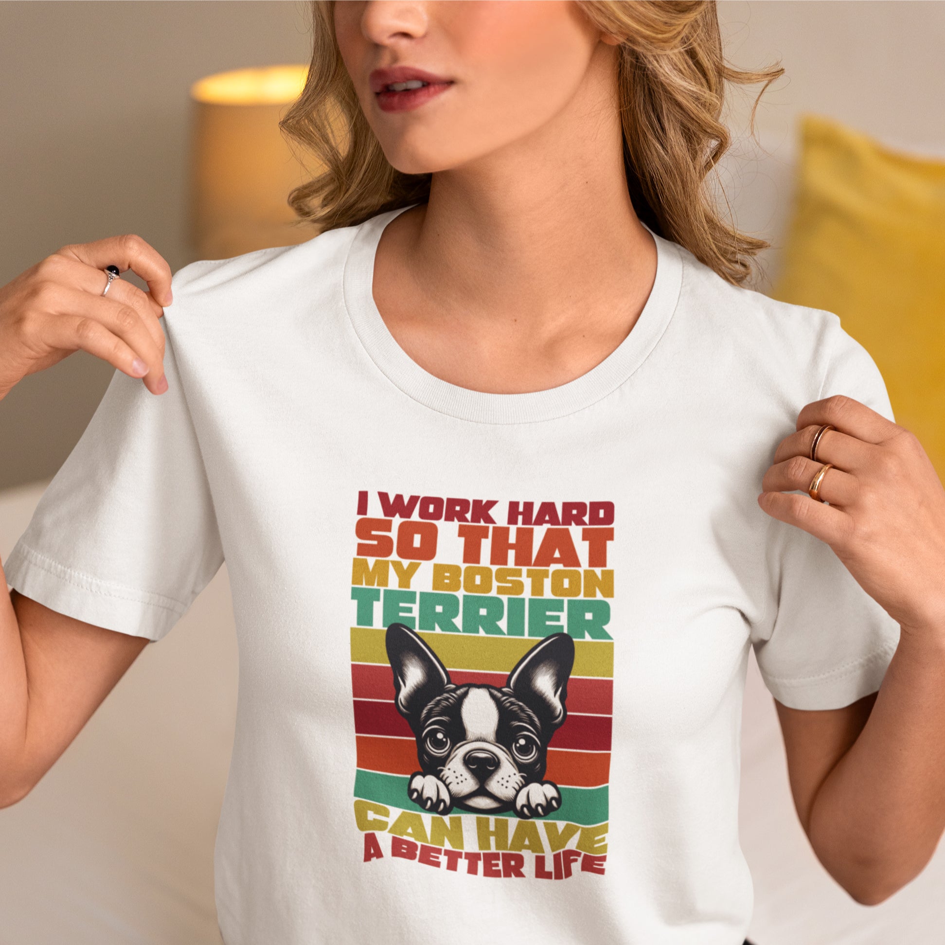 Cozy Tilly - Unisex Tshirts For Boston Terrier Lovers for Casual Outings