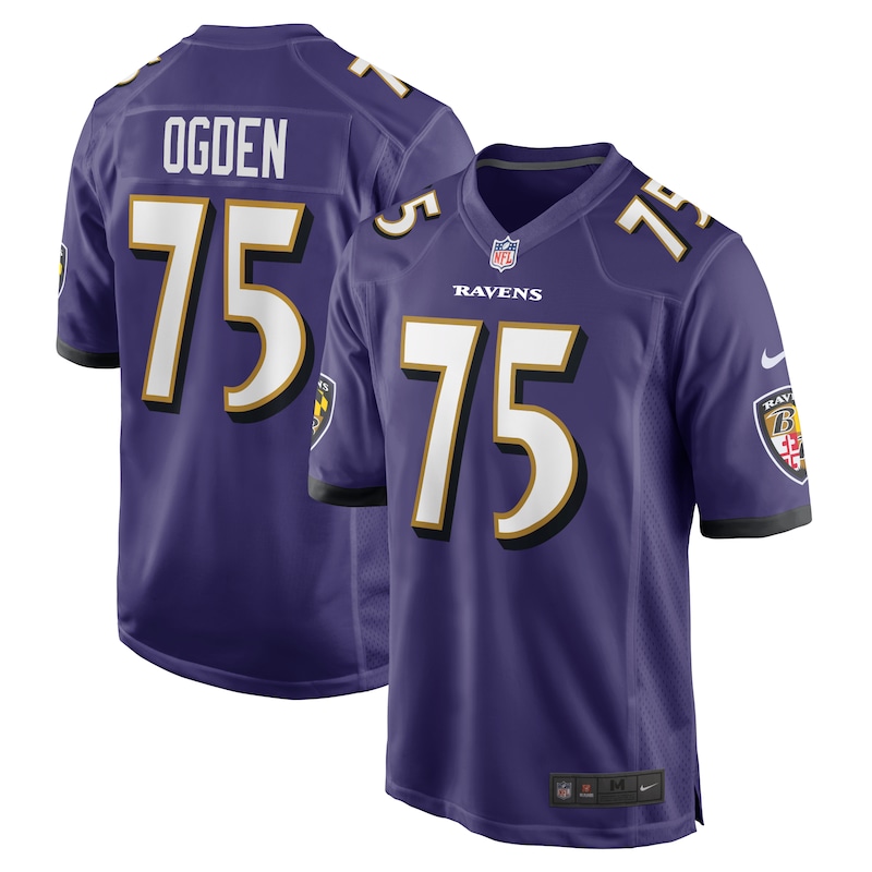None Jonathan Ogden BAL Ravens Bold Professional Jersey Football Appar