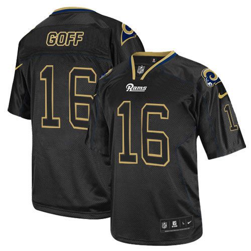 NFL LAR Rams #16 Jared Goff Red Lights Out Jersey - Authentic Quality