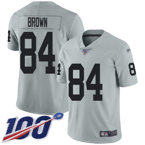 Official NFL Oakland Raiders #84 Antonio Brown Brown Li-v3