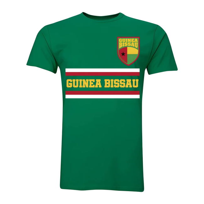Player Guinea Bissau Core Football Country T-Shirt (Green)