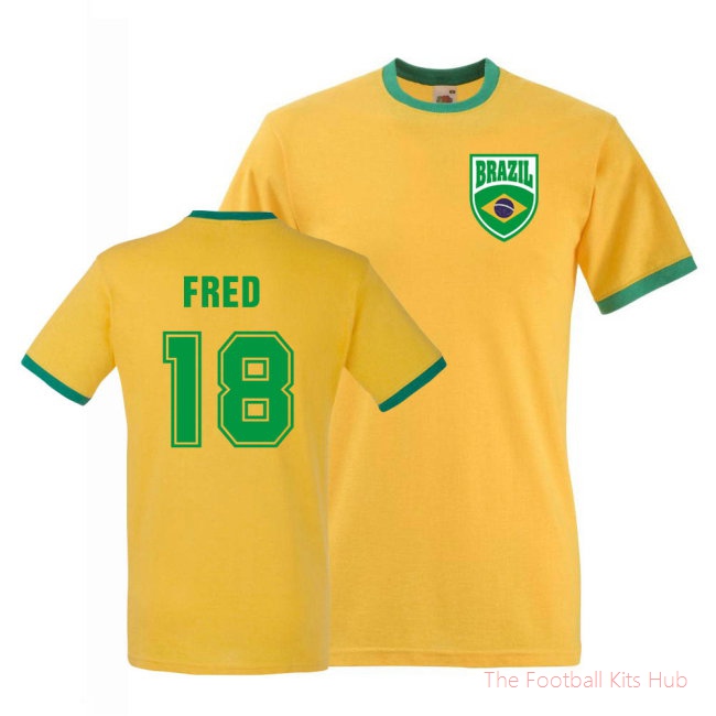 Men Fred Brazil Ringer Tee (yellow)