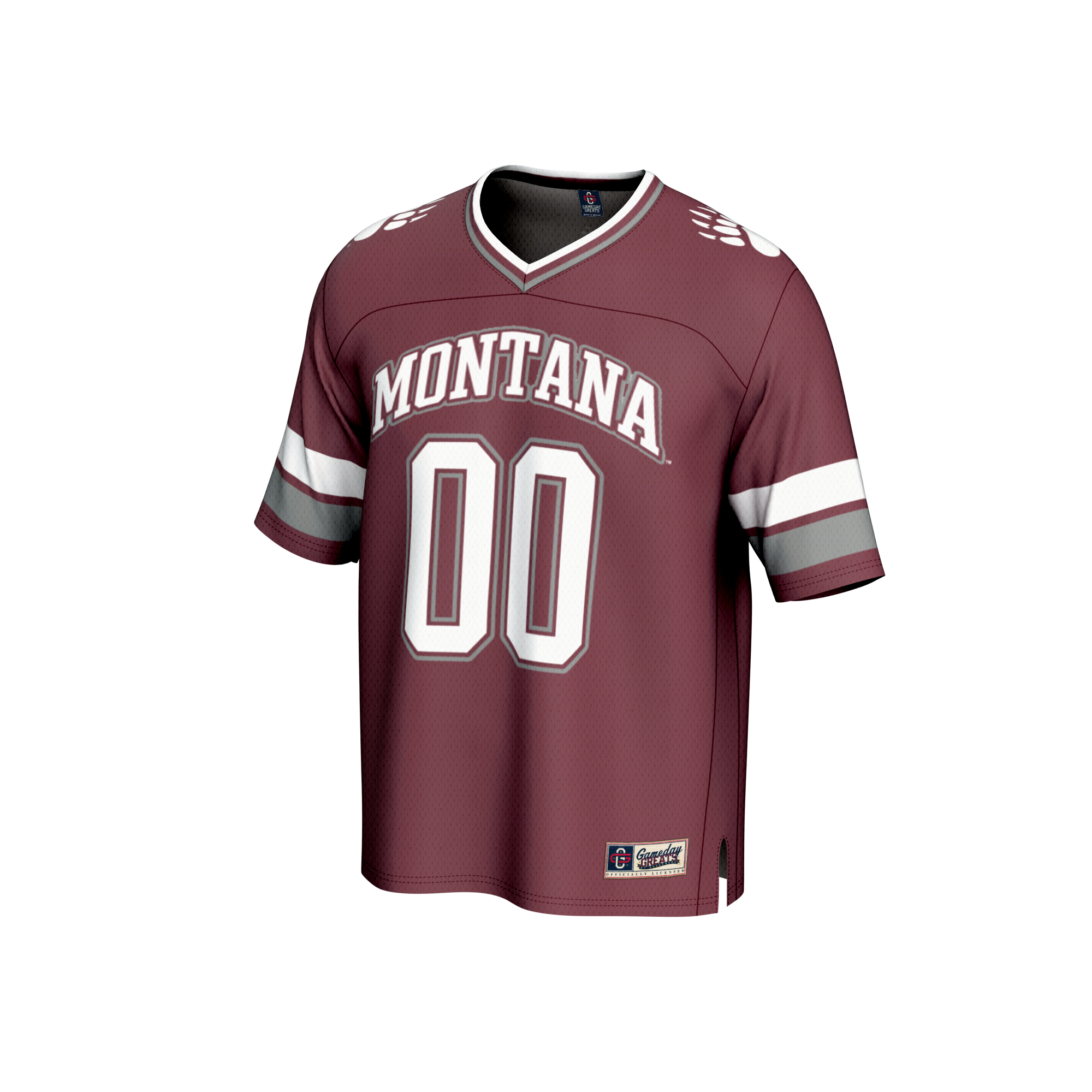 #00 Montana Grizzlies GameDay Greats Youth Lightweight Collegiate Football Fashion Jersey - Maroon