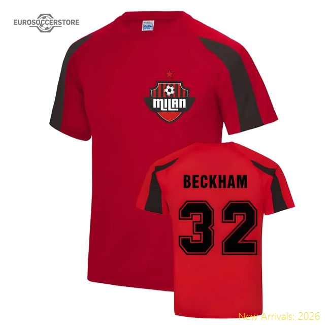 David Milan Beckham Sport Training Jersey (Red) In Multiple Sizes