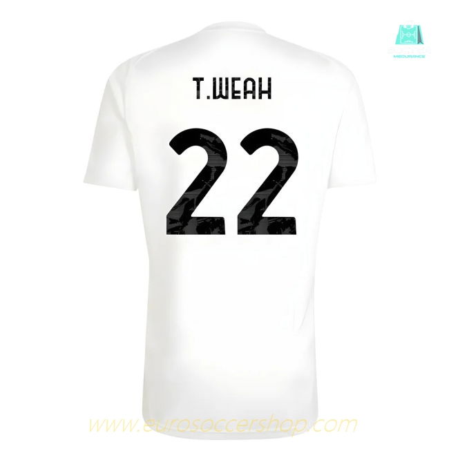 2025-2026 Juventus Training Shirt (White) (T.Weah 22)