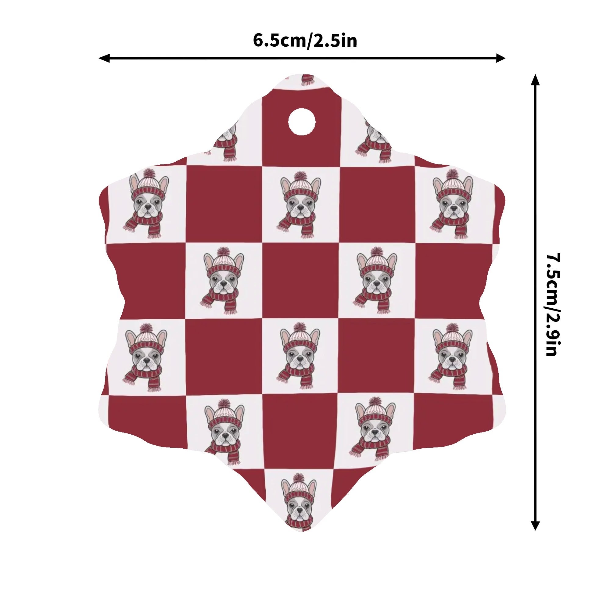 French Bulldog Lover Luna Christmas Ornaments Stylish Wall Art