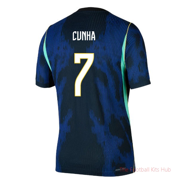 [LK] 2026/27 Brazil Away Jordan Aero-FIT Authentic Shirt (Cunha 7)