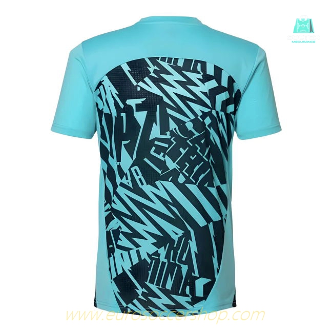 2024-2025 Red Bull Leipzig Pre-Match SS Shirt (Aqua)