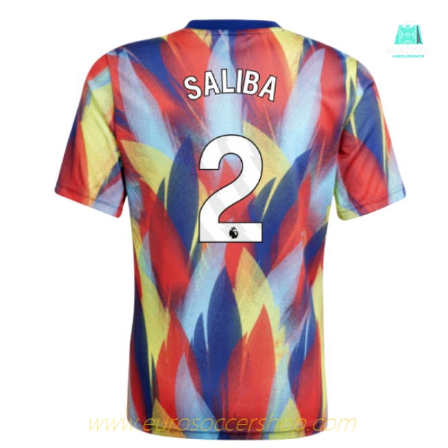 2025-2026 Arsenal Pre-Match Shirt (Victory Blue) - Kids (Saliba 2)
