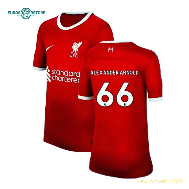High-quality Kids Liverpool Alexander Arnold Jersey 2023-2024 Stretchy
