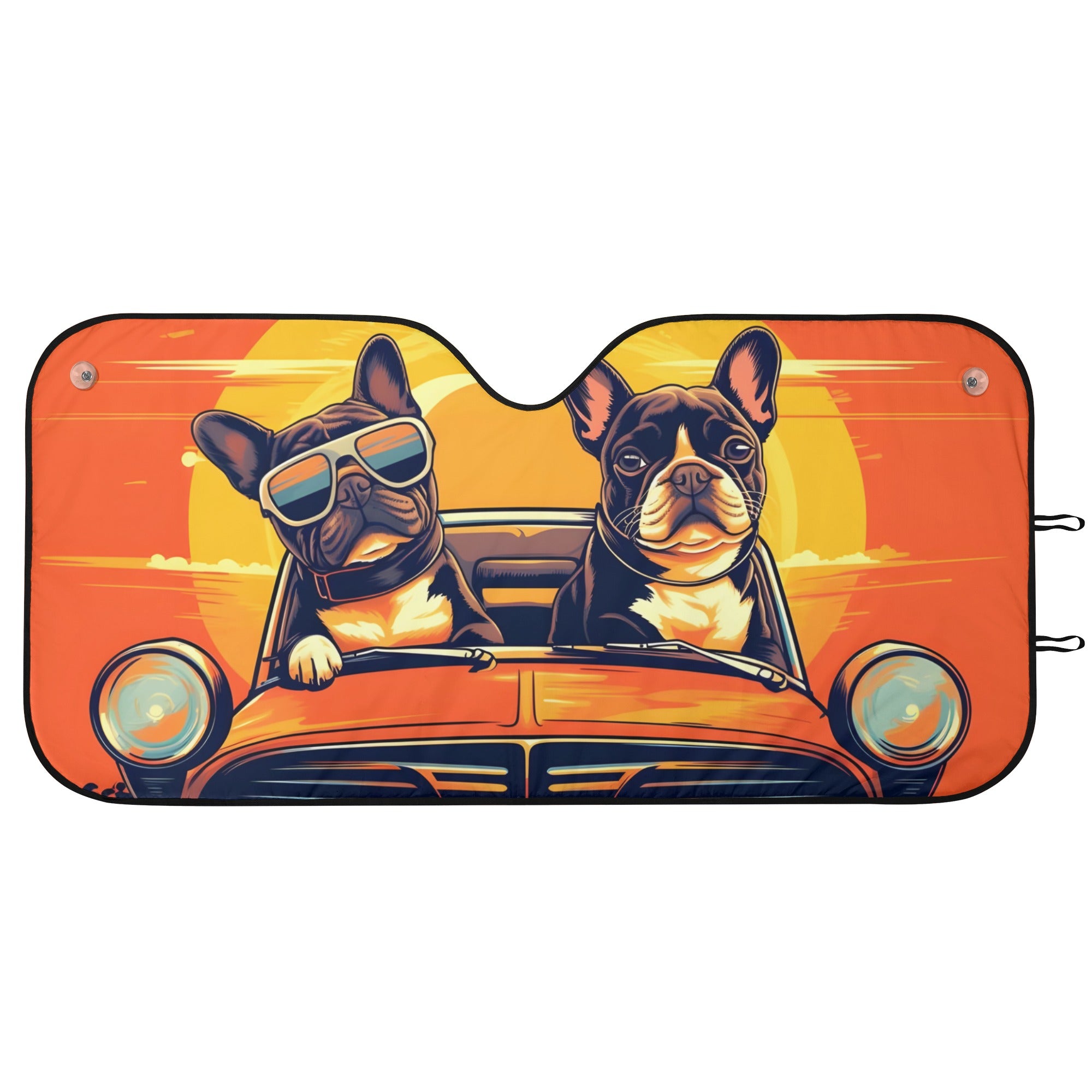 French Bulldog Tank Car Auto Sun Shade Comfy Pet Product