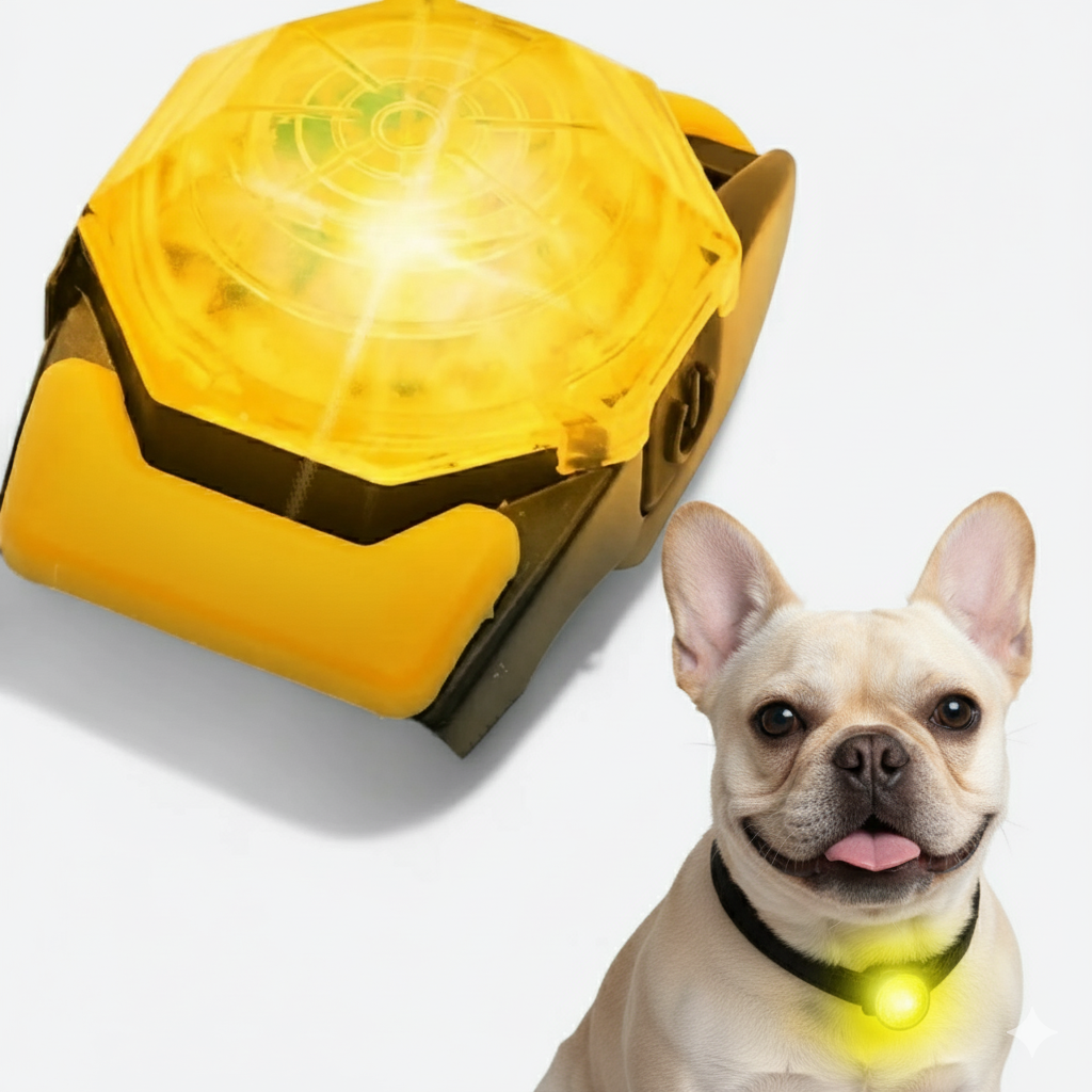 Pressure-Balanced Glowpup™ French Bulldog Led Collar — Rechargeable L...