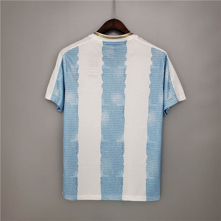 2021 Argentina Maradona Commemorative Edition White Soccer Jersey