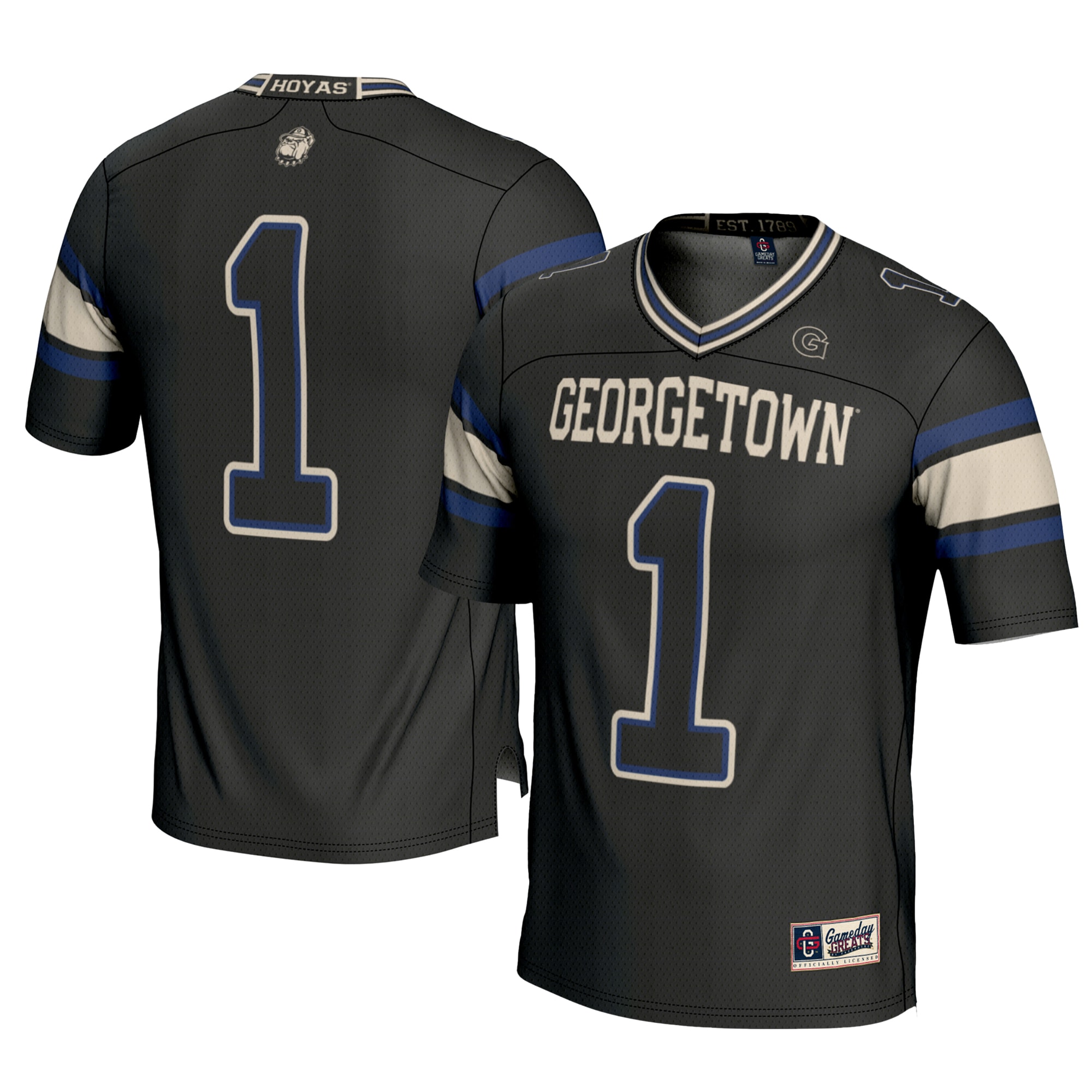 [NJP] Georgetown Hoyas GameDay Greats Football Jersey - Black