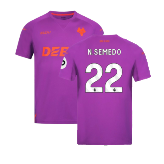 Ultra Comfort Official Wolves Wolves Third Shirt N Semedo #22 2024...