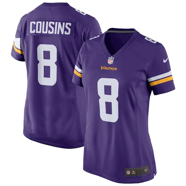 None Kirk Cousins  Jersey - Purple | NFL Player Jersey | NFL Football