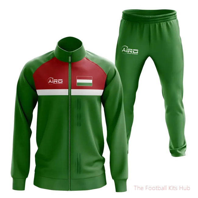 Men Hungary Concept Football Tracksuit (Green) UEFA Euro