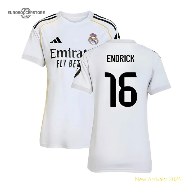 2025-2026 Real Madrid Home Pro-level Jersey Endrick Performance Fabric