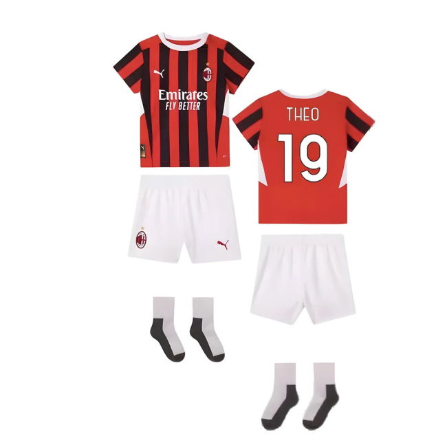 Professional AC Milan 2024-2025 Home Uniform (Theo 19) (Baby) (2)