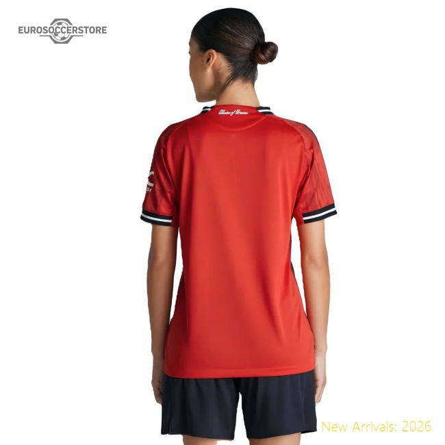 Premium 2025-2026 Man Utd Authentic Home Shirt (womens) - Premium