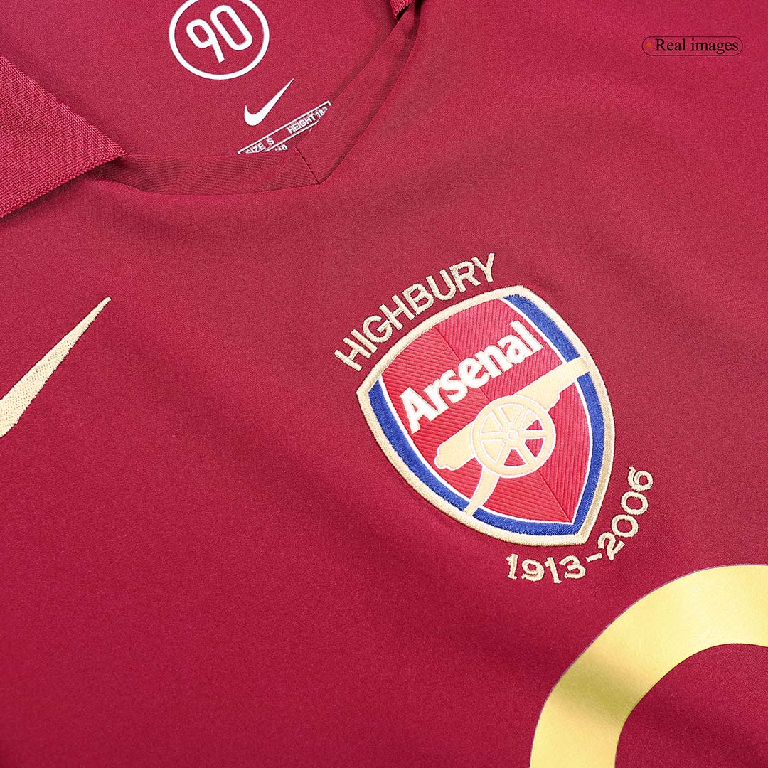 Retro HENRY #14 2005/06 Arsenal Home  Soccer Jersey Authentic Kit