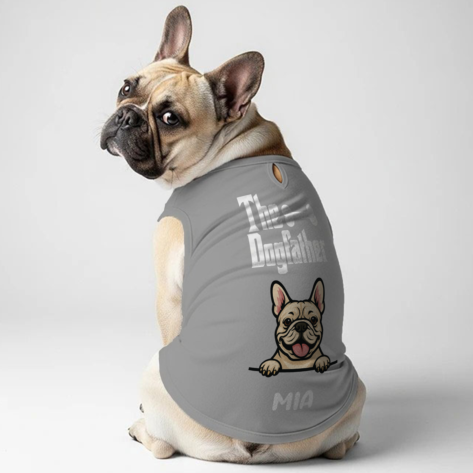 Comfortable The Dogfather - Personalized Frenchie Shirt | Custom Dog ...