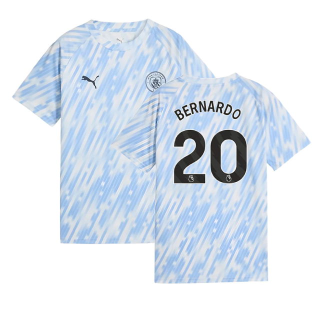 2025-2026 Man City Warm Up Jersey Shirt for (Kids
