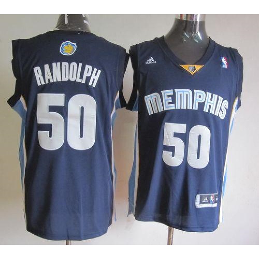 Grizzlies #50 Zach Randolph Revolution 30 Dark Blue Stitched NBA Jersey