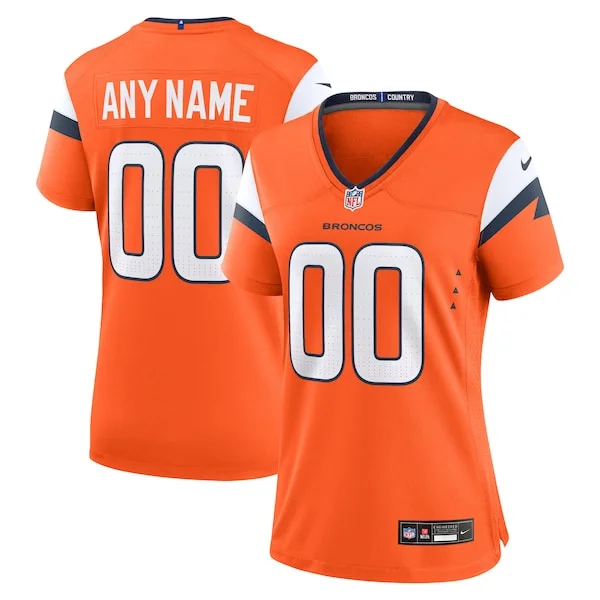 None Game NFL Jersey - Orange | Durable Football Apparel | NFL Footbal