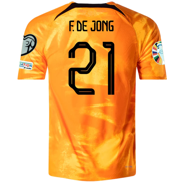 Netherlands 2022-2023 UEFA Euro Home Jersey –  Match Day Version S