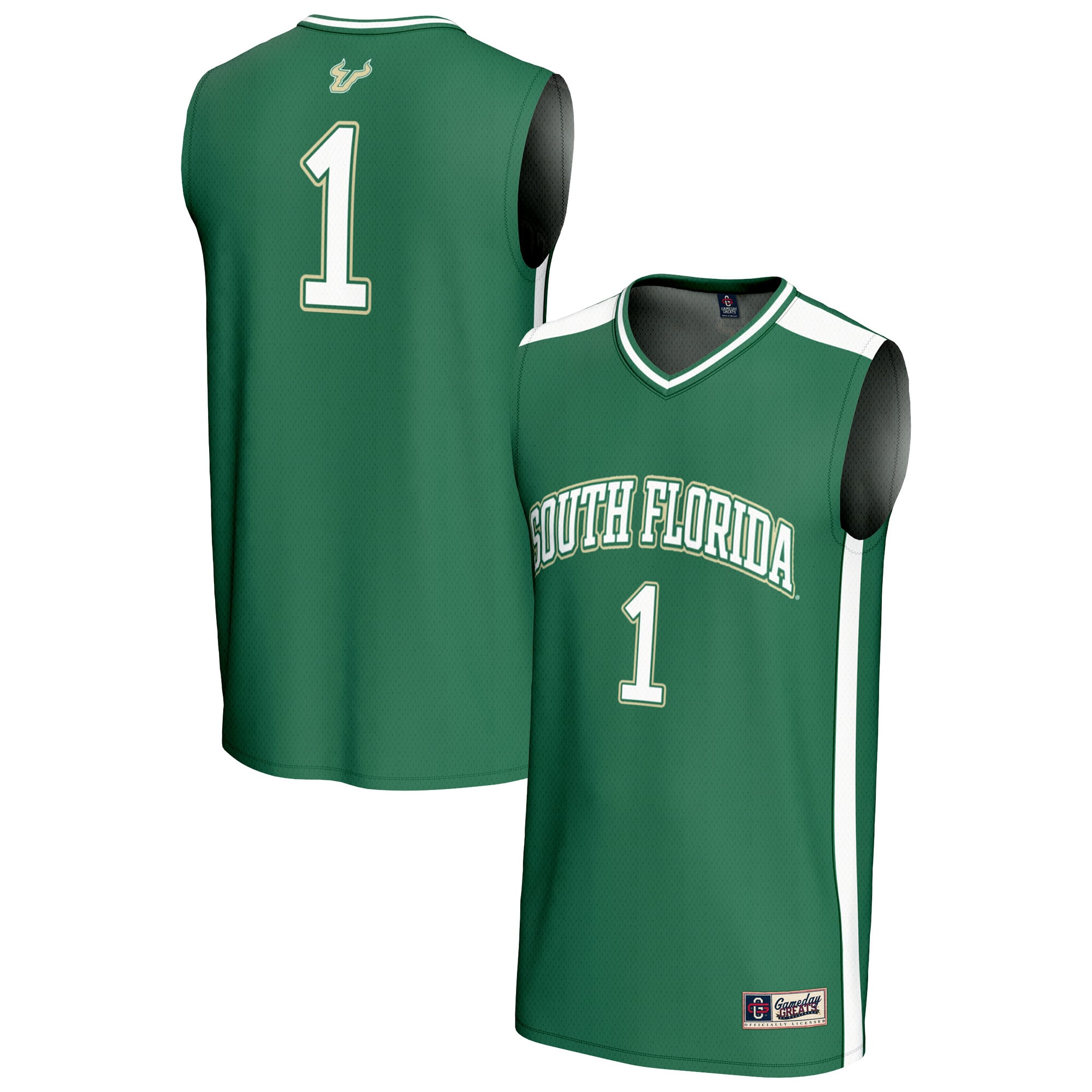 #1 South Florida Bulls GameDay Greats Unisex Lightweight Collegiate Basketball Fashion Jersey - Green