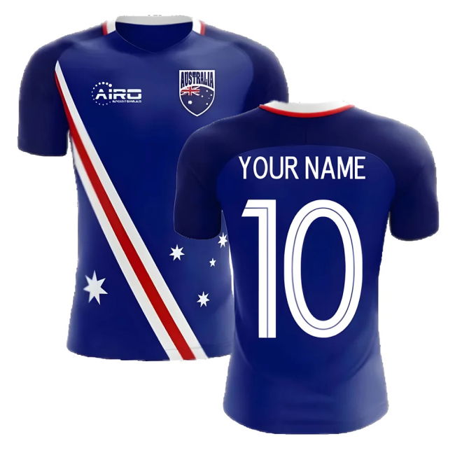 National 2025-2026 Australia Flag Away Concept Football Shirt (Your