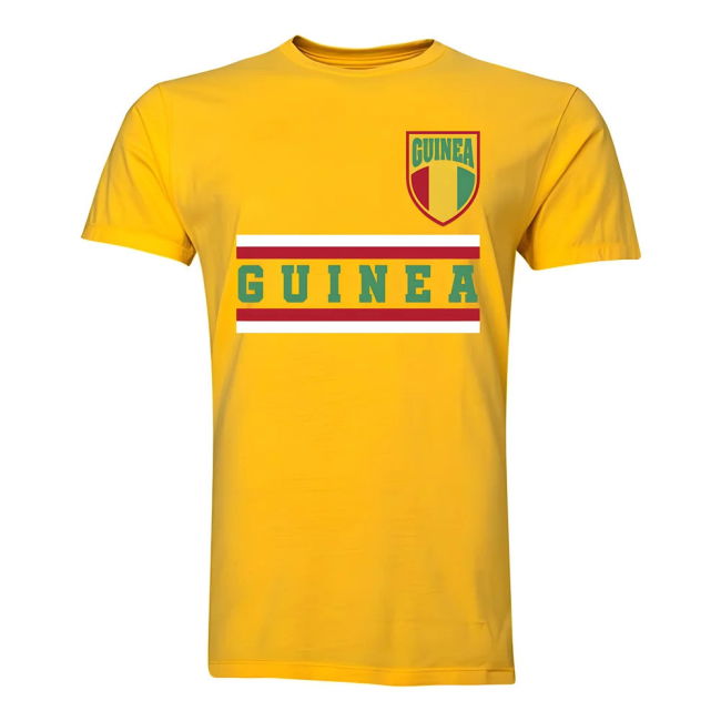 Limited-Edition Guinea Core Football Country T-Shirt (Yellow)