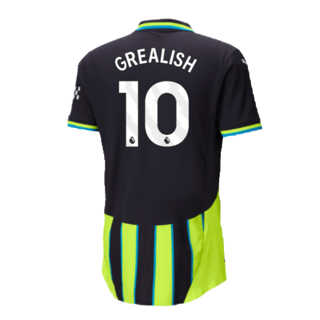 Grealish 10 Genuine Copy Man City Away Supporter Kit for Adults