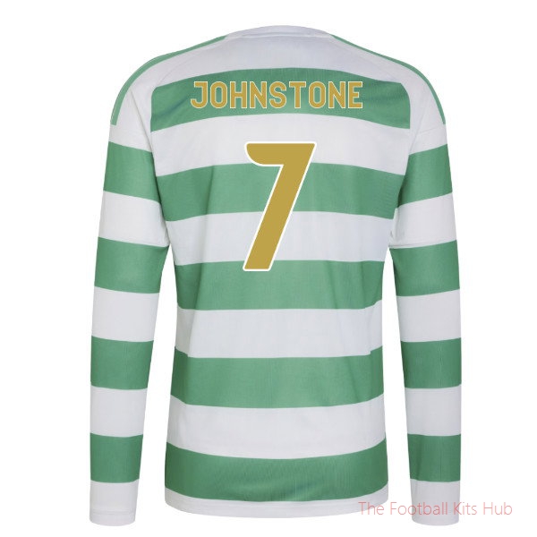 Celtic 2026-2027 Long Sleeve Home Shirt Johnstone #7 Soccer Jersey