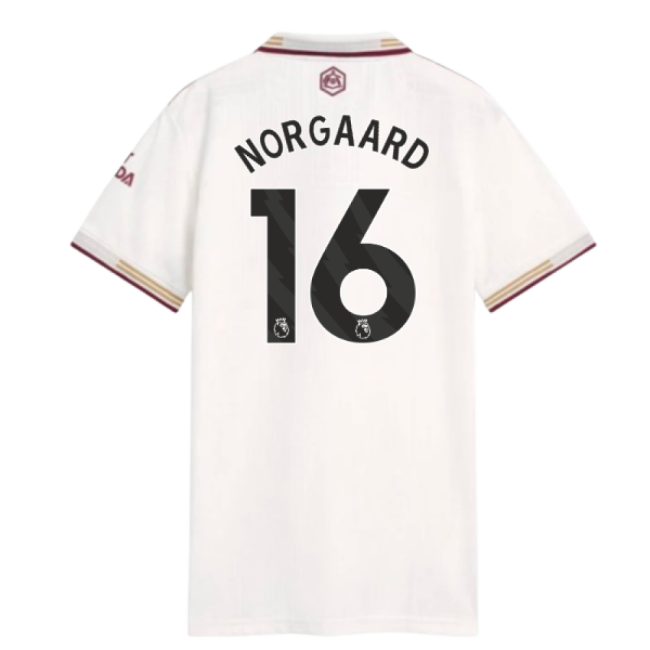 Arsenal Arsenal Authentic Third Shirt Womens Norgaard #16 Durable ...